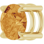 14K Yellow 7 mm Natural Citrine Pendant