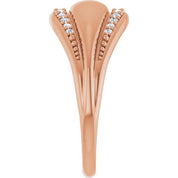 14K Rose 1/5 CTW Natural Diamond Ring