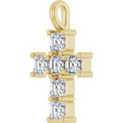 10K Yellow 1 CTW Lab-Grown Diamond Pendant