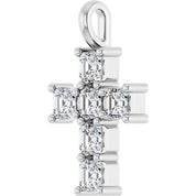 10K White 1 CTW Lab-Grown Diamond Pendant