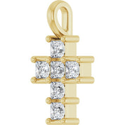 10K Yellow 1/4 CTW Lab-Grown Diamond Pendant