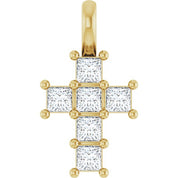 10K Yellow 1/4 CTW Lab-Grown Diamond Pendant