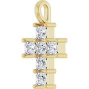 10K Yellow 1/2 CTW Lab-Grown Diamond Pendant