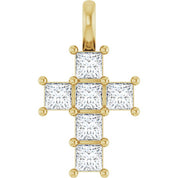 10K Yellow 1/2 CTW Lab-Grown Diamond Pendant