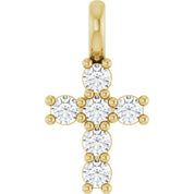 10K Yellow 1/6 CTW Lab-Grown Diamond Pendant