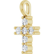 10K Yellow 1/6 CTW Lab-Grown Diamond Pendant