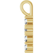 10K Yellow 1/6 CTW Lab-Grown Diamond Pendant