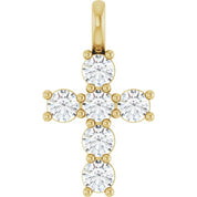 10K Yellow 1/2 CTW Lab-Grown Diamond Pendant