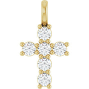 10K Yellow 1/3 CTW Lab-Grown Diamond Pendant