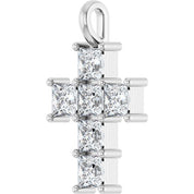 10K White 1 1/2 CTW Lab-Grown Diamond Pendant