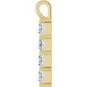 10K Yellow 1 1/2 CTW Lab-Grown Diamond Pendant