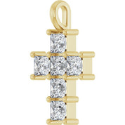 10K Yellow 1 CTW Lab-Grown Diamond Pendant