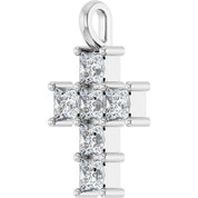 10K White 1 CTW Lab-Grown Diamond Pendant