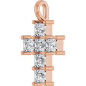 10K Rose 1 CTW Lab-Grown Diamond Pendant