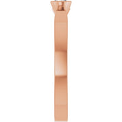 14K Rose 1/4 CT Natural Diamond Ring