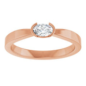 14K Rose 1/4 CTW Lab-Grown Diamond Ring