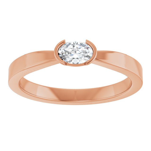 14K Rose 1/4 CTW Lab-Grown Diamond Ring