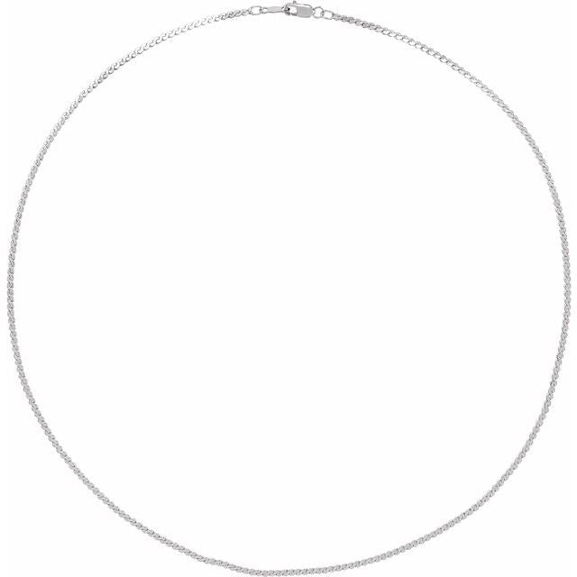 Sterling Silver 1.7 mm Serpentine 16" Chain