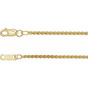 14K Yellow Gold-Filled 1.7 mm Serpentine 18" Chain