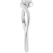 Sterling Silver 1/6 CT Lab-Grown Diamond  Ring