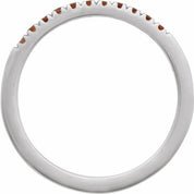 Sterling Silver Natural Mozambique Garnet Ring