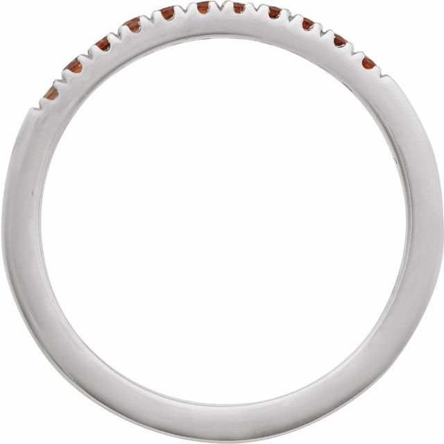 Sterling Silver Natural Mozambique Garnet Ring