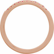 14K Rose Natural Pink Tourmaline Ring