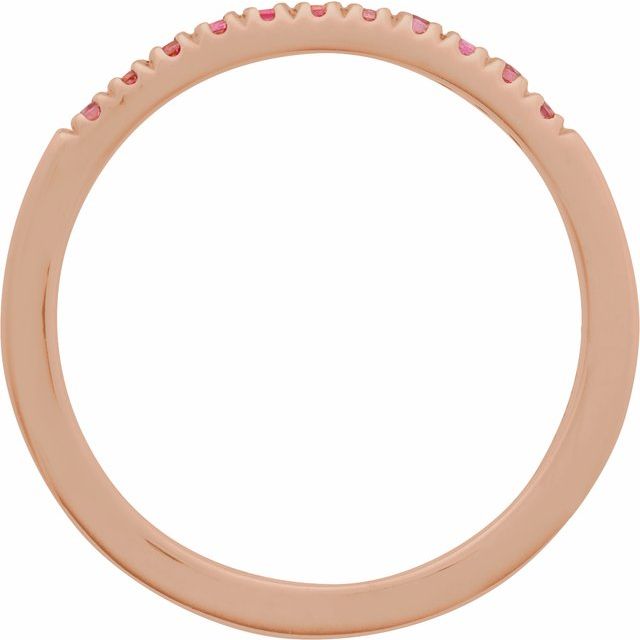 14K Rose Natural Pink Tourmaline Ring