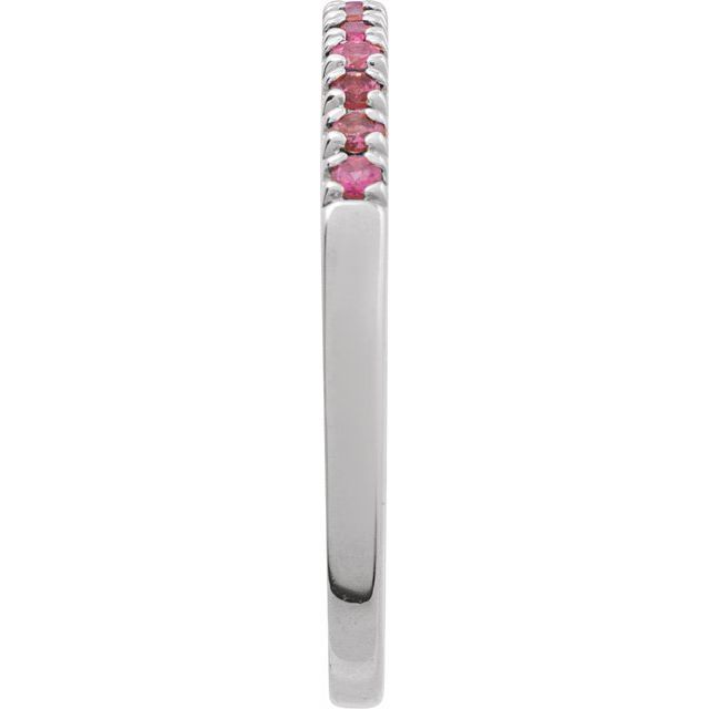 Sterling Silver Natural Pink Tourmaline Ring