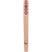 14K Rose Natural Pink Tourmaline Ring