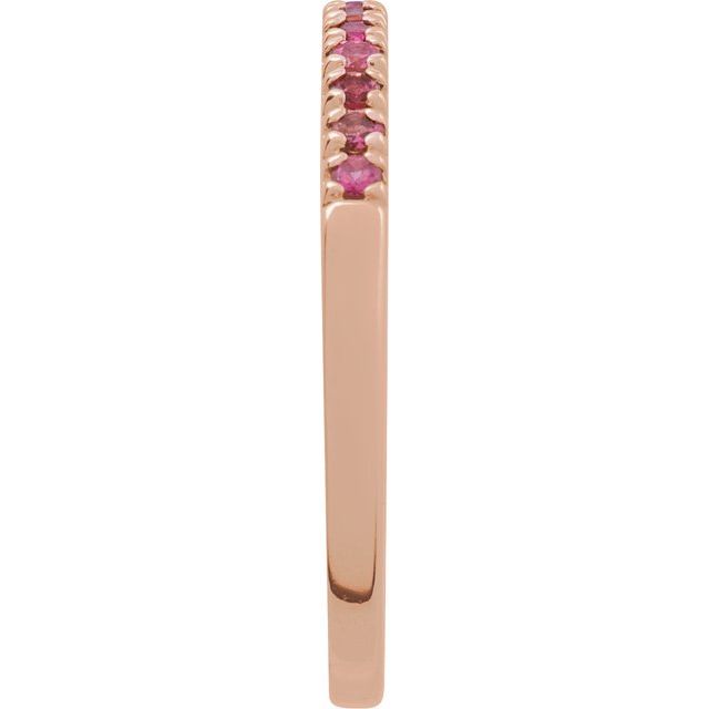 14K Rose Natural Pink Tourmaline Ring