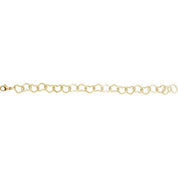 14K Yellow Gold-Filled 9 mm Heart 7" Chain