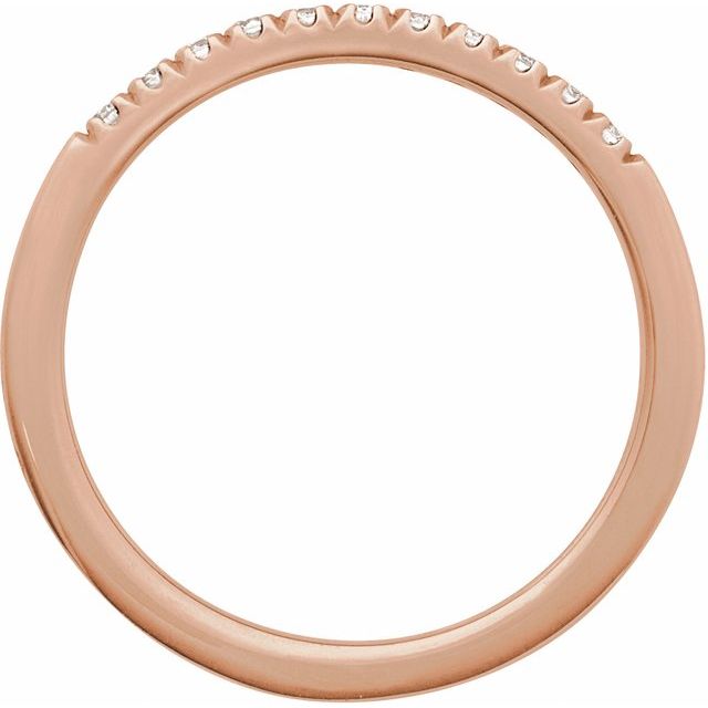 14K Rose 1/6 CTW Natural Diamond Ring