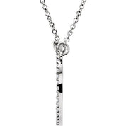 14K Lab-Grown Diamond Circle Necklace with 1/8 to 1/5 CTW, 16" Length