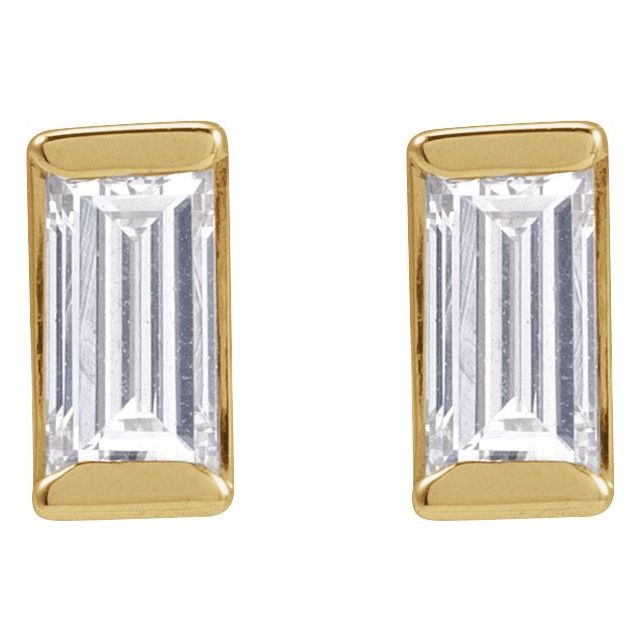 14K Yellow 1/4 CTW Natural Diamond Stud Earrings