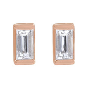 14K Rose 1/8 CTW Natural Diamond Stud Earrings