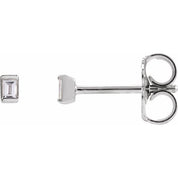 Platinum .05 CTW Natural Diamond Stud Earrings