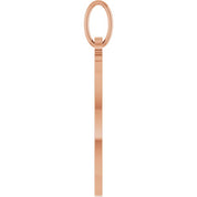 14K Rose Star of David Pendant