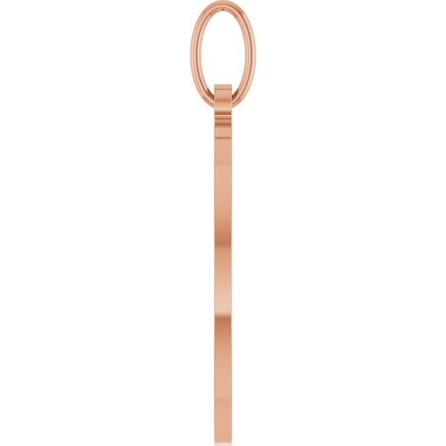 14K Rose Star of David Pendant