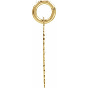 14K Rose Initial X Pendant