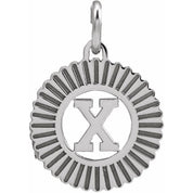 10K White Gold Initial Pendant Necklace –  Jewelry Charm