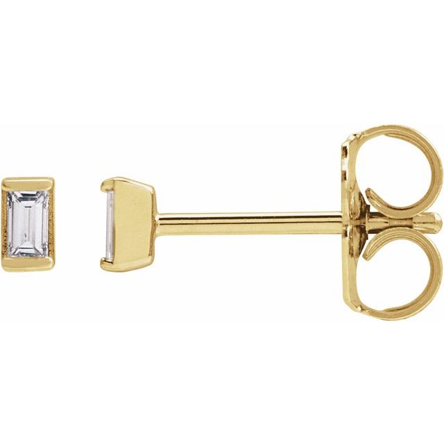 14K Yellow .05 CTW Natural Diamond Stud Earrings