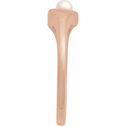 14K Rose Cultured White Akoya Pearl Heart Ring