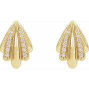 14K Yellow 1/5 CTW Natural Diamond Earrings