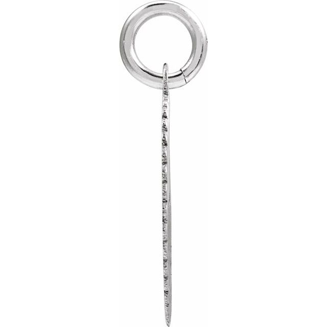 10K White Gold Initial Pendant Necklace –  Jewelry Charm