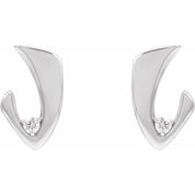 Sterling Silver 1/5 CTW Natural Diamond Earrings