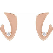 14K Rose 1/5 CTW Natural Diamond Earrings