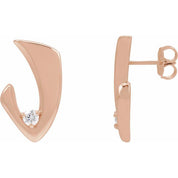 14K Rose 1/5 CTW Natural Diamond Earrings