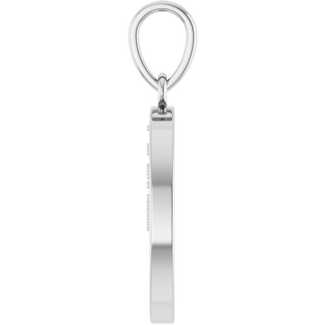 Sterling Silver .06 CTW Natural Diamond Tree of Life Pendant