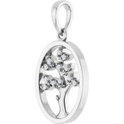 Sterling Silver .06 CTW Natural Diamond Tree of Life Pendant